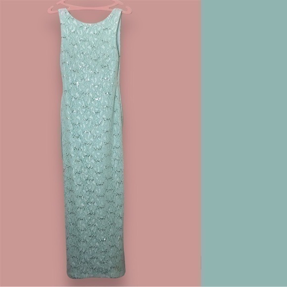 Blondie Nites Lace Sequin Gown USA Sz 5 - Picture 1 of 12